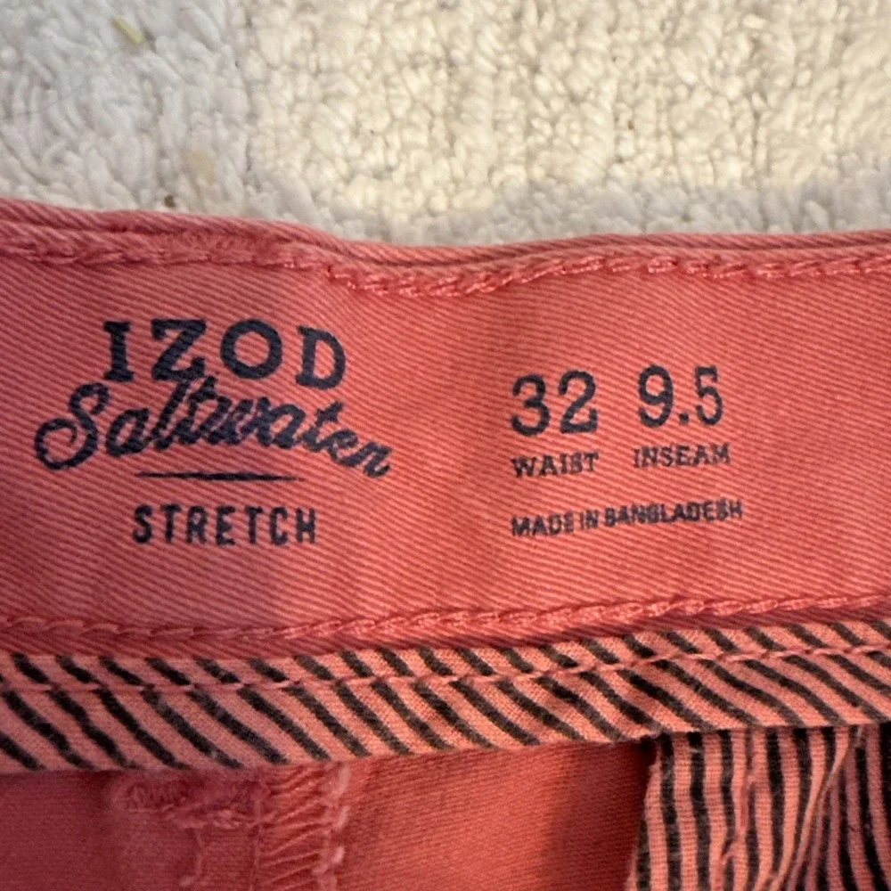 Izod Saltwater Stretch Mens Shorts Sz 32 Athleisure Preppy Outdoors Golf Coastal